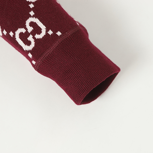 グッチスーパーコピー モノグラム柄のリバーシブルカシミアニットカーディガン