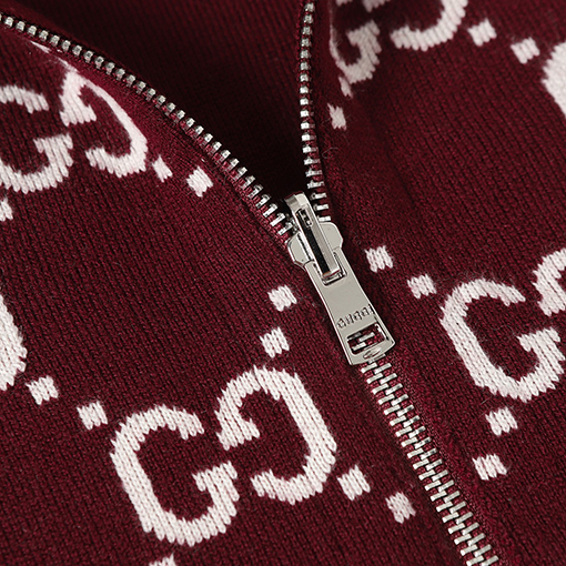 グッチスーパーコピー モノグラム柄のリバーシブルカシミアニットカーディガン