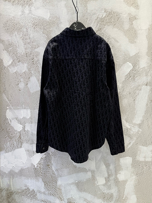 DIOR X KAWS 限定蛇年刺繍りフロックバーンアウトモノグラムプリントシャツ