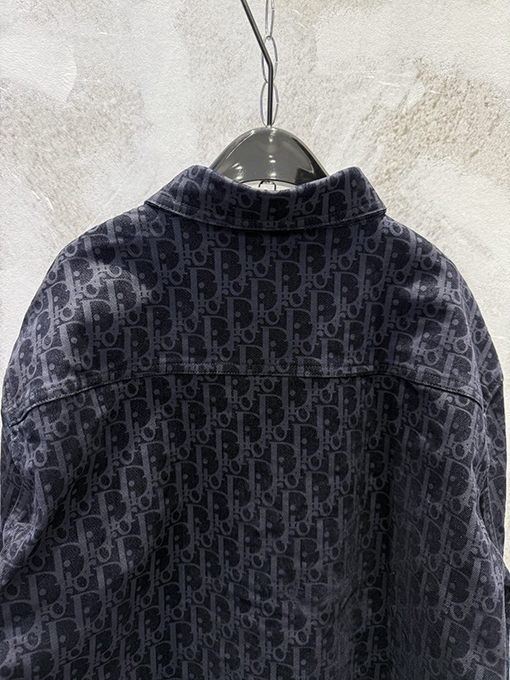 DIOR X KAWS 限定蛇年刺繍りフロックバーンアウトモノグラムプリントシャツ