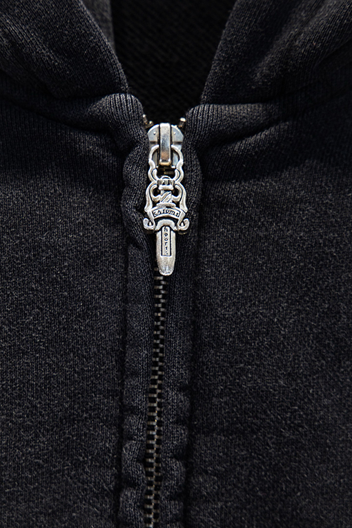 クロムハーツコピー 新しいダメージのダブルジッパージャケット