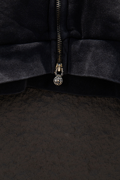 クロムハーツコピー 新しいダメージのダブルジッパージャケット