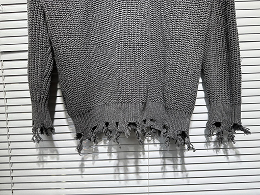 クロムハーツ ランウェイスタイルのチャンキーニットのルーズフィットセーター