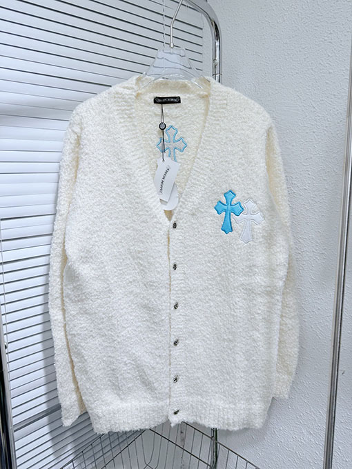 クロムハーツ ランウェイスタイルのニットカーディガン