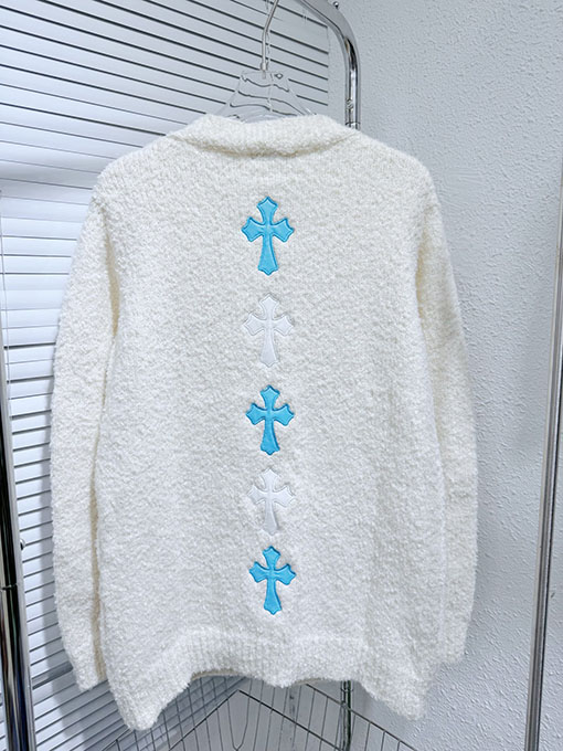 クロムハーツ ランウェイスタイルのニットカーディガン