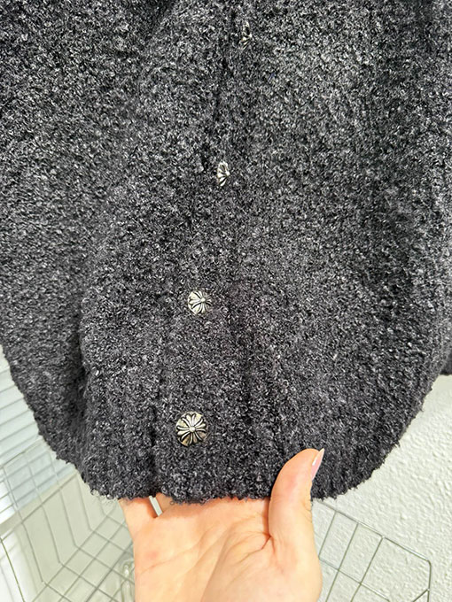 クロムハーツ ランウェイスタイルのニットカーディガン