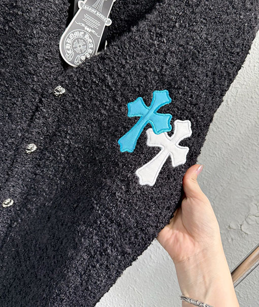 クロムハーツ ランウェイスタイルのニットカーディガン