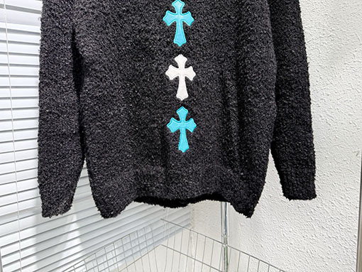 クロムハーツ ランウェイスタイルのニットカーディガン