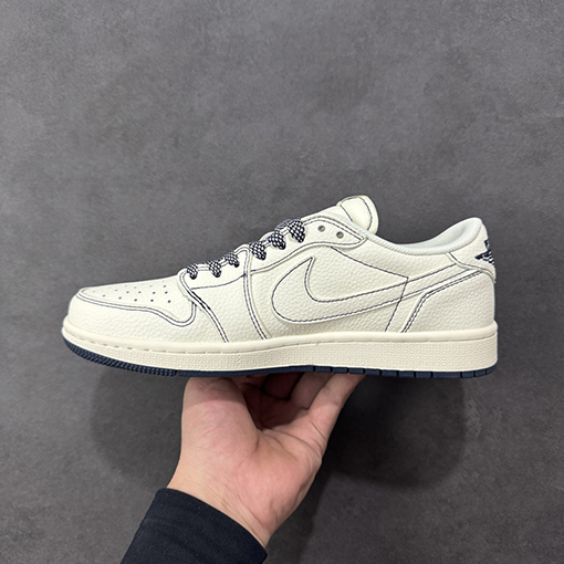 シュプリーム Nike Air Jordan 1 Low X Supremeコピー ローカット レトロルシューズ