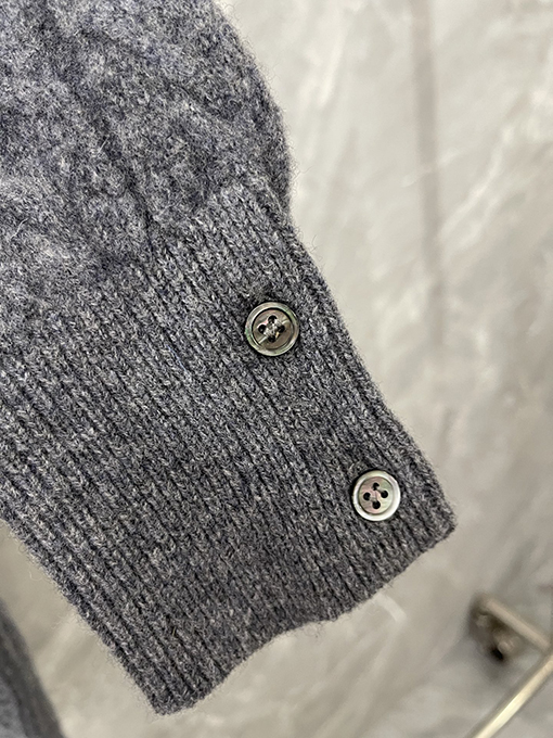 トムブラウン レディース透かし編みケーブルニットプルオーバーセーター