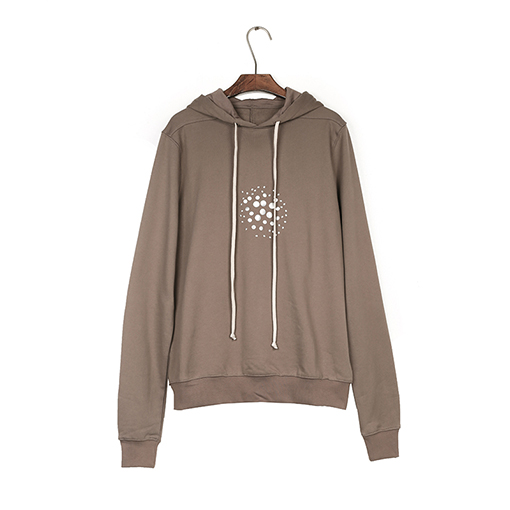 リックオウエンスコピー スパンコールフード付きスウェットシャツ