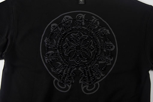 クロムハーツコピー 新しいパール反射プリントのテリースウェットシャツ