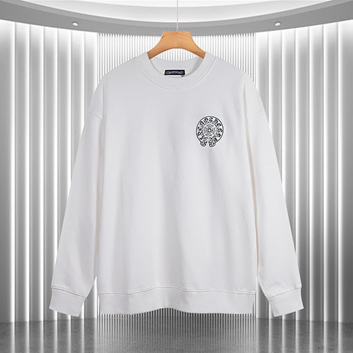 クロムハーツコピー 新しいパール反射プリントのテリースウェットシャツ