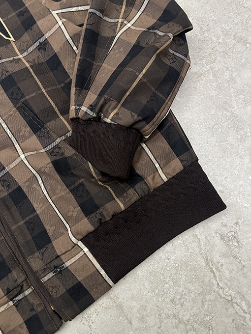 ルイヴィトンスーパーコピー チェック柄フード付きジャケット