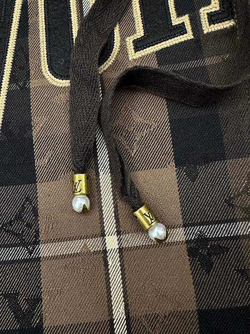 ルイヴィトンスーパーコピー チェック柄フード付きジャケット