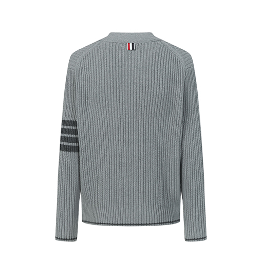 トムブラウン ストライプ柄クルーネック4本ストライプ長袖セーター