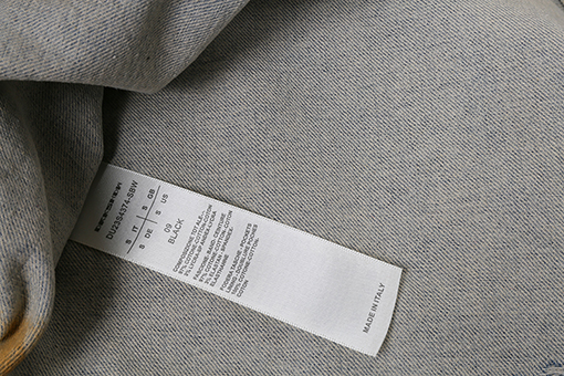 リックオウエンス グラデーションイエローのウォッシュダメージデニムジャケット