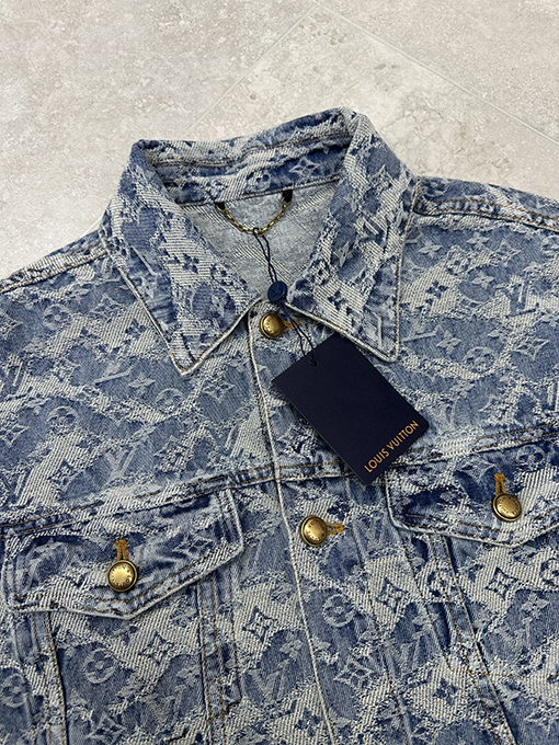 ルイヴィトンスーパーコピー クラウドジャカードスケートボードデニムジャケット