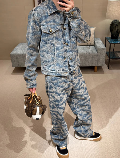 ルイヴィトン クラウドジャカードスケートボードジーンズ