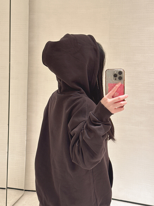 ルイヴィトン ラインストーンホワイトパールエンブレムフード付きスウェットシャツ