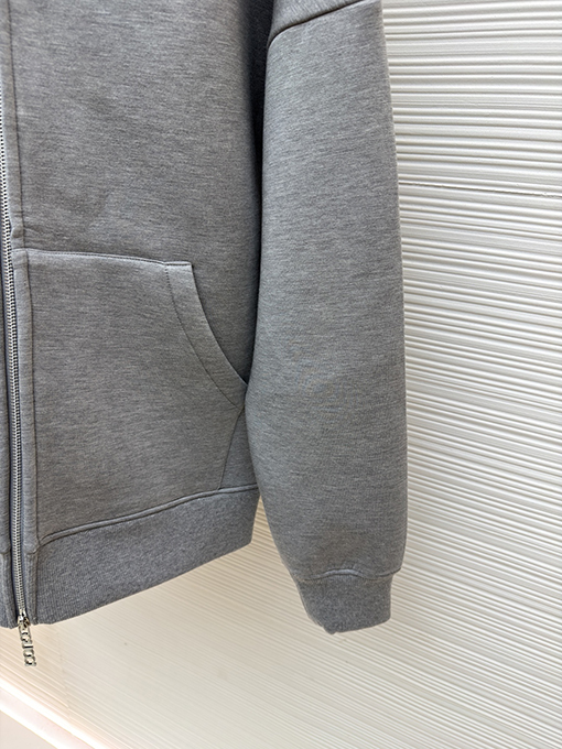 グッチ アップリケ バーンアウト 刺繍 ジップアップ パーカー