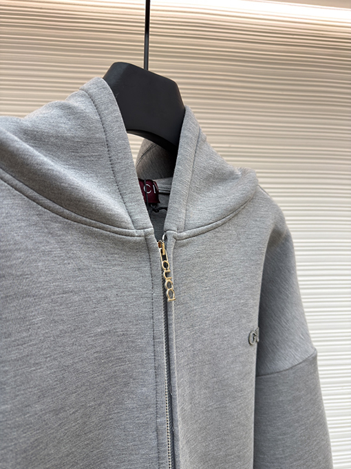 グッチ アップリケ バーンアウト 刺繍 ジップアップ パーカー