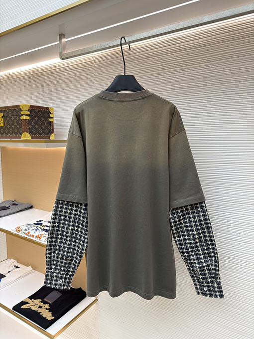 アクネストゥディオズ ACNE GYM ダメージロゴフェイクツーピース長袖シャツ