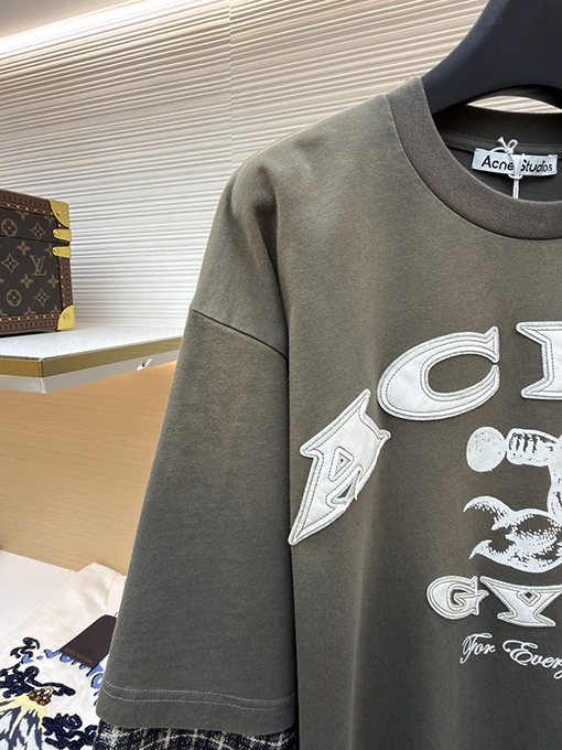 アクネストゥディオズ ACNE GYM ダメージロゴフェイクツーピース長袖シャツ