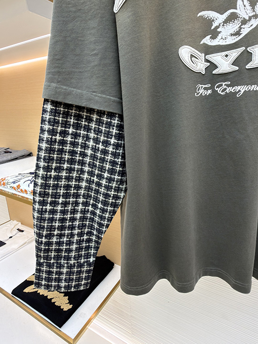 アクネストゥディオズ ACNE GYM ダメージロゴフェイクツーピース長袖シャツ