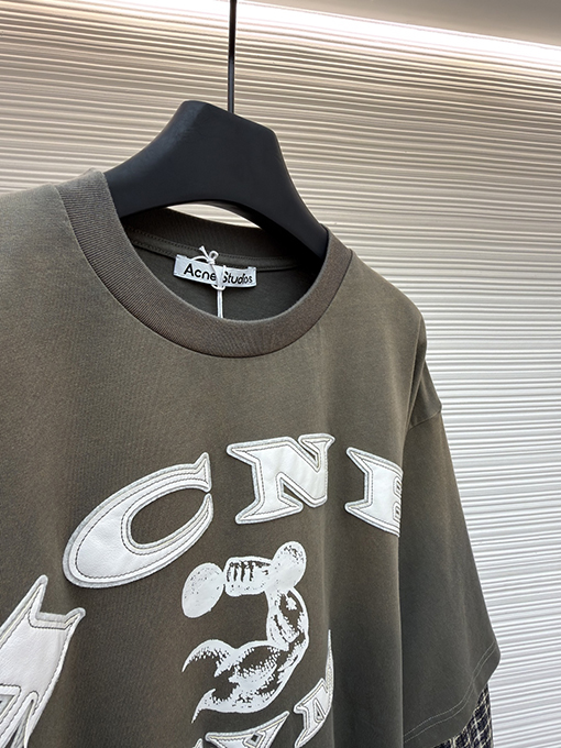 アクネストゥディオズ ACNE GYM ダメージロゴフェイクツーピース長袖シャツ