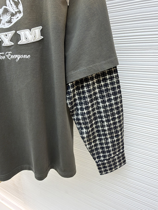 アクネストゥディオズ ACNE GYM ダメージロゴフェイクツーピース長袖シャツ