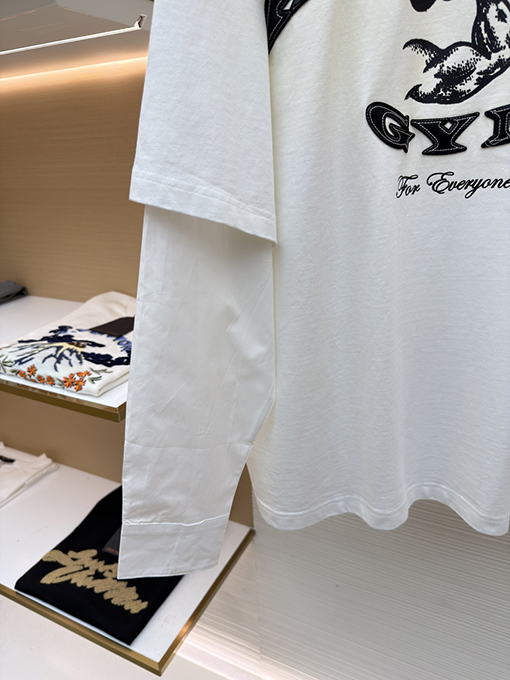 アクネストゥディオズ ACNE GYM ダメージロゴフェイクツーピース長袖シャツ