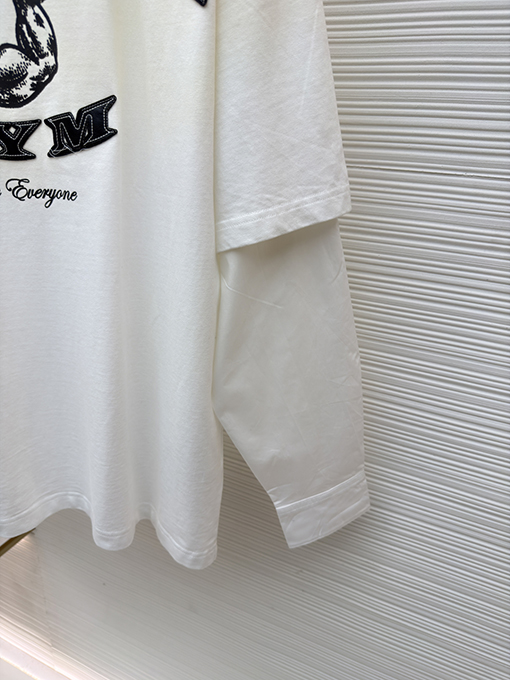 アクネストゥディオズ ACNE GYM ダメージロゴフェイクツーピース長袖シャツ