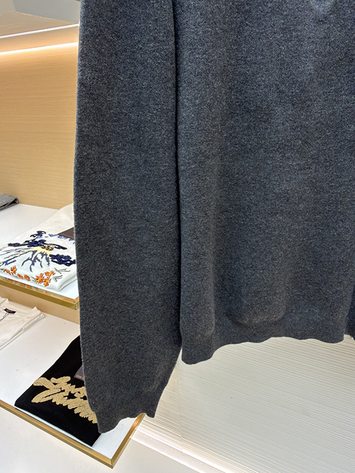 バレンシアガ Balenciaga スタンドカラーハーフジップコットンニットセーター