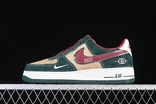 グッチ Nike Air Force 1'07 Low X Gucci コラボレーションローカットカジュアルスニーカー