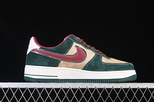 グッチ Nike Air Force 1'07 Low X Gucci コラボレーションローカットカジュアルスニーカー