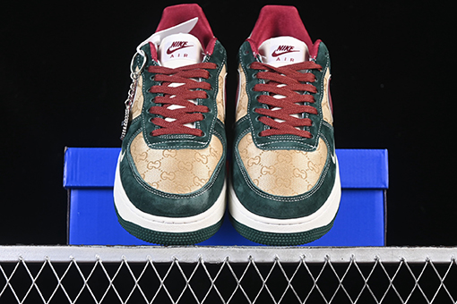 グッチ Nike Air Force 1'07 Low X Gucci コラボレーションローカットカジュアルスニーカー