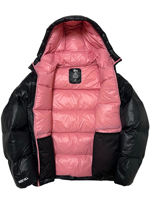 ステューシーコピー クラシックレターフード付きダウンジャケット