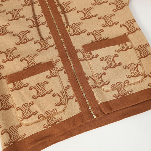 セリーヌコピー 新しいリレディースバーシブルフードジャケット