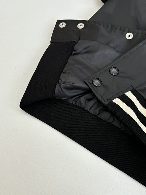 セリーヌ ストライプのカラーブロック凱旋門刺繍りジャケット