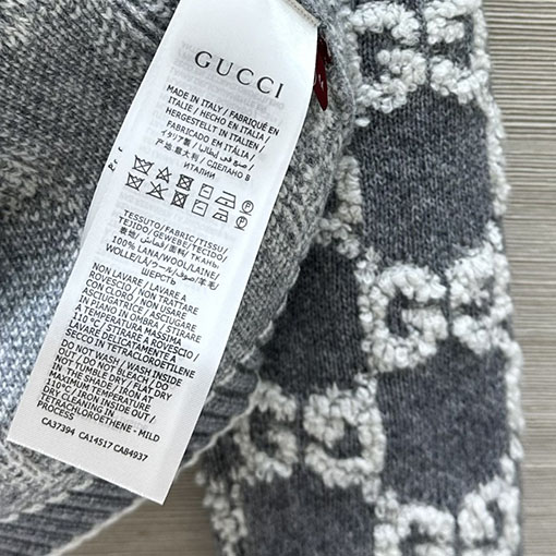 グッチ 新作レディースジャカードクルーネックニットカーディガン