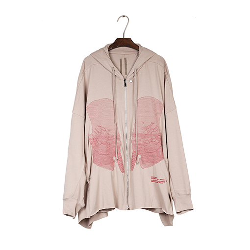 リックオウエンス ファラオの刺繍入り肖像コート