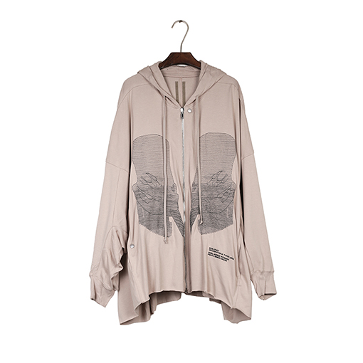 リックオウエンス ファラオの刺繍入り肖像コート