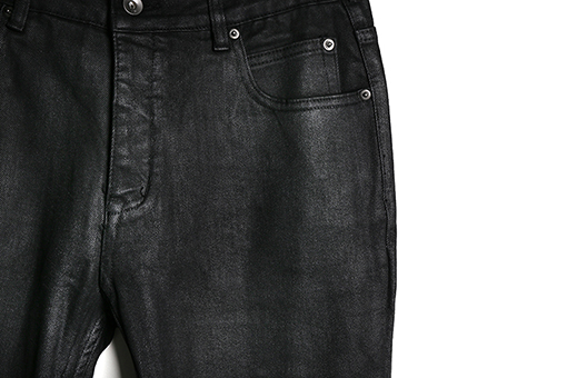 リックオウエンスコピー ベーシックなコーティングウォッシュジーンズ