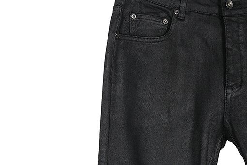 リックオウエンスコピー ベーシックなコーティングウォッシュジーンズ