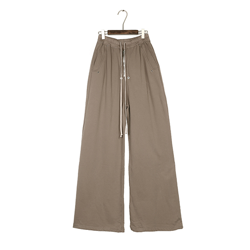 リックオウエンス ジッパー付きワイドレッグストレートパンツ