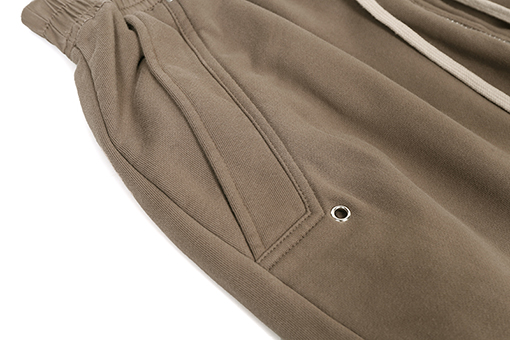 リックオウエンス ジッパー付きワイドレッグストレートパンツ