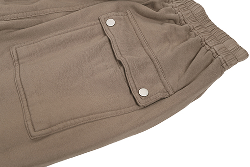 リックオウエンス ジッパー付きワイドレッグストレートパンツ