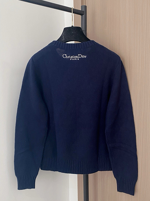 ディオールスーパーコピー 新しい新ロゴ柄長袖セーター