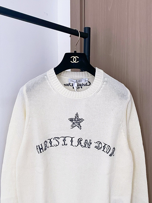 ディオールスーパーコピー 新しい新ロゴ柄長袖セーター